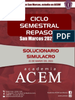 Solucionario Simulacro Semestral - Repaso 21-03-2021 Acem