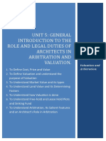 Unit 5 Introduction To Valuation and Arbitration