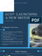 Salesand Distribution Management: Eco7: Launching A New Motor Oil