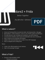 Radare2 + Frida: Better Together /by @trufae + @oleavr