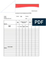 PHIL IRI FORM 1B - English-Screening Test Class Reading Record