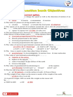 Science 1 and 2 Question Bank Objectives Solution