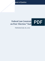 Federal Law Constraints On Post-Election "Audits"