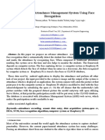 Automated Class Attendance Management System Using Face Recognition