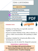 Final Presentation - Listening Test