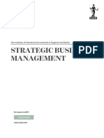 Strategic Business Management: The Institute of Chartered Accountants in England and Wales
