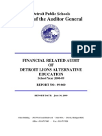 Office of The Auditor General: Detroit Public Schools