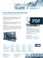 Proteus RO Type Fresh Water Generators: Seawater Desalination Systems