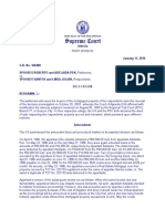 January 11, 2016 G.R. No. 160408 Spouses Roberto and Adelaida Pen, Petitioners, SPOUSES SANTOS and LINDA JULIAN, Respondents. Decision Bersamin, J.