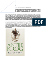 Innocents in Africa?: - Tony Mcgregor Reviewing Antjie Krog'S "Begging To Be Black"