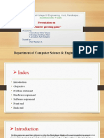 Department of Computer Science & Engineering: Presentation On "Number Guessing Game"