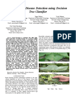 Cotton Crop Disease Detection Using Decision Tree Classifier