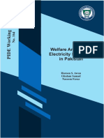 Electricity Subsidies and Welfare Analysis - The Perspective of Pakistan