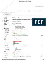 Unit 8 - Fragments: Mid-Sem Exam