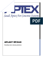 Aplast Rp2640: Retarding Water Reducing Admixture