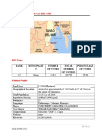 Briefer Sulop, Davao Del Sur: Rank Muncipalit Y Number of Votes Total Number of Voters Percentage of Votes