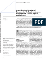 Cross-Sectional Imaging of Intrahepatic Cholangiocarcinoma: Development, Growth, Spread, and Prognosis