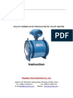 2014-Instruction of MAGYN Electromagnetic Flowemter