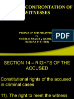 Right To Confront Witnesses