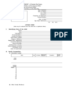 Intake Sheet Long