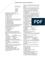 Diagnostic Test in Practical Research 2