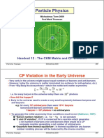 Particle Physics: CP Violation in The Early Universe