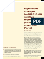 Significant Changes To ACI 318-08 Relative To Precast/ Prestressed Concrete