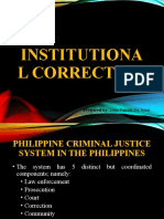 Institutiona L Correction: Prepared By: John Patrick de Jesus