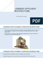 PA4005 - Energy Efficient Architecture Lecture-2