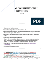 Right To Constitutional Remedies: Article-32
