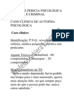 Caso Clinico de Autopsia Psicológica