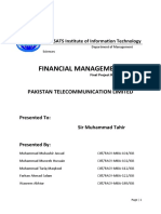 Financial Management: Pakistan Telecommunication Limited