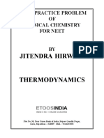 Jitendra Hirwani: Daily Practice Problem OF Physical Chemistry For Neet