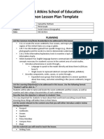 Millicent Atkins School of Education: Common Lesson Plan Template