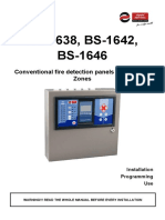 BS-1638, BS-1642, BS-1646: Conventional Fire Detection Panels 8, 12 and 16 Zones