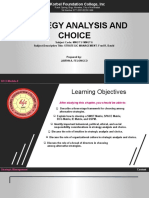 Strategy Analysis and Choice: Purok Spring, Brgy. Morales, City of Koronadal Tel Number 877-2051/0228-1996