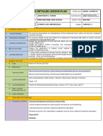 Semi-Detailed Lesson Plan: I. Learning Objectives