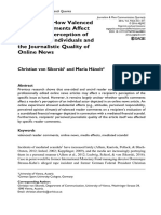 Scandal 2.0: How Valenced Reader Comments Affect Recipients' Perception of Scandalized Individuals and The Journalistic Quality of Online News