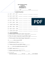 Dps International Class Iii Mathematics Worksheet # 3