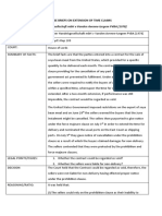 Uk Case Briefs On Extension of Time Claims