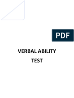 Verbal Ability Test