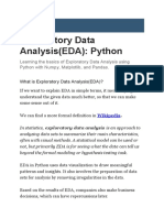 Explorotary Data Analysis