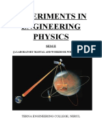 Experiments in Engineering Physics: Sem Ii (