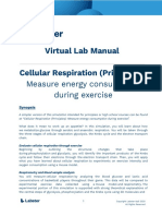 CRH Cellular Respiration (Principles) - Measure Energy Consumption During Exercise Lab Manual