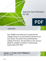 Supreme Court Decisions PD 705: Atty. Ismael T. Manaligod Chief Legal Division DENR Region 2