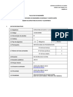 Silabo 2021-II Estructura de Datos y Algoritmos A