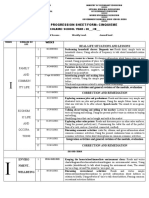 Anglais Annual Progression Sheet/Form: Cinquieme: Family AND Commun Ity Life