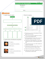 Sociales 6 Evaluacion de Desempeño