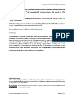 Report 43: Quantifying The Impact of Vaccine Hesitancy in Prolonging The Need For Non-Pharmaceutical Interventions To Control The COVID-19 Pandemic