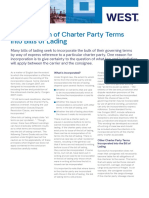 Incorporation of Charter Party Terms Into Bills of Lading: What Is Incorporated?